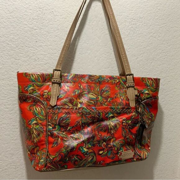 Sakroots Birds of Paradise Print Metro Tote Bag Shopper Shoulder Handbag Purse - Picture 4 of 15
